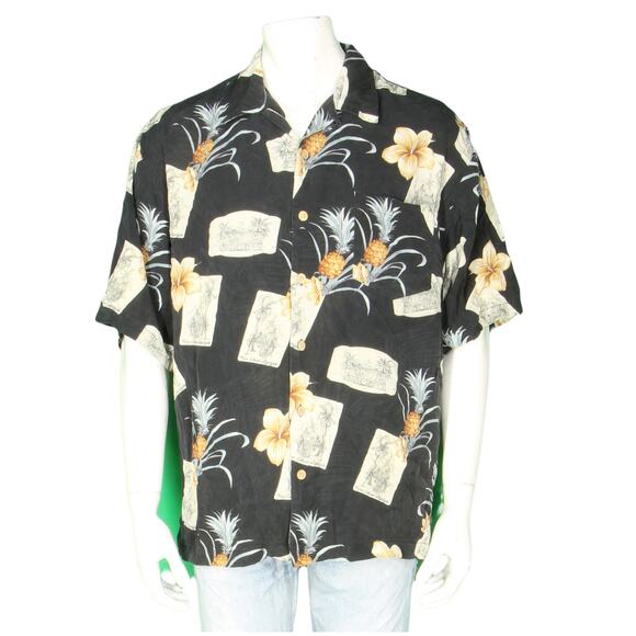 Jamaica Jaxx Floral Orchid Island Picture Card Hawaiian Aloha Tropical Shirt L - Picture 2 of 5